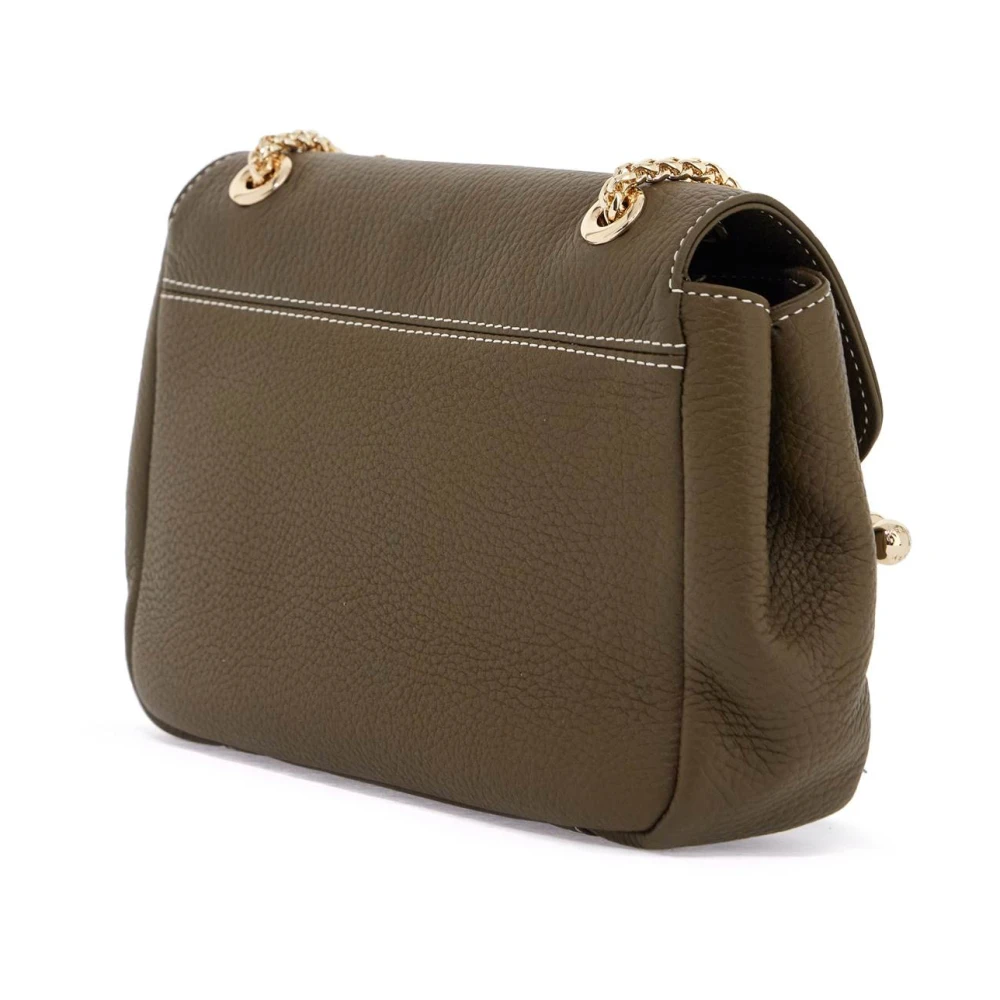 Strathberry Elegante Mini Kalfsleren Tas met Gouden Details Green Dames