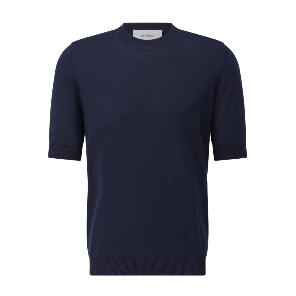 Lardini Katoenen T-shirt met klassieke stijl Blue Heren