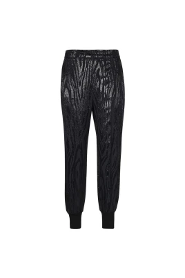 Lurex Joggers med Ribbade Muddar