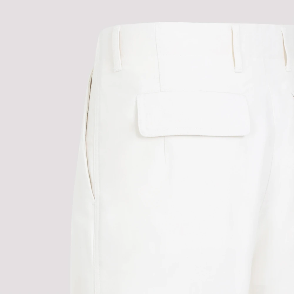 Ermenegildo Zegna Natuurlijk witte katoenen kasjmierbroek White Heren