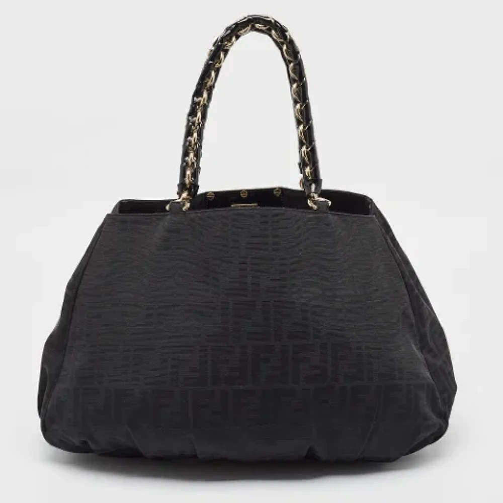 Fendi Vintage Pre-owned Fabric handbags Black Dames
