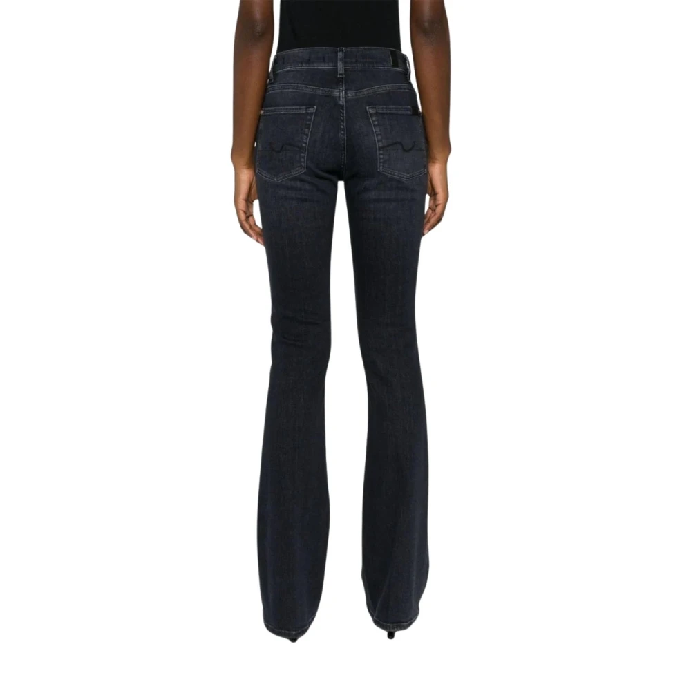 7 For All Mankind Premium Bootcut Denim Jeans Black Dames