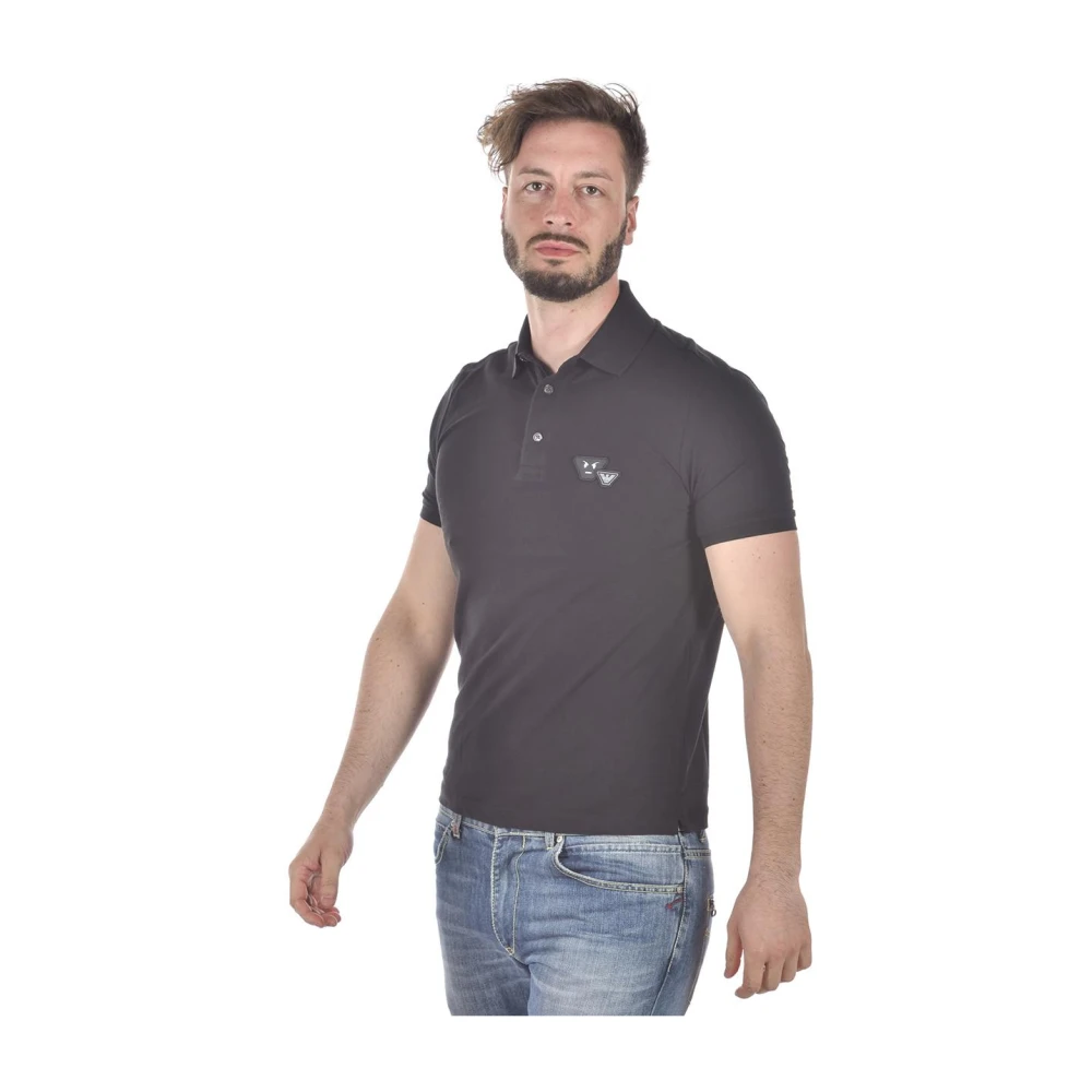 Emporio Armani Klassieke Polo Shirt voor Mannen Black Heren