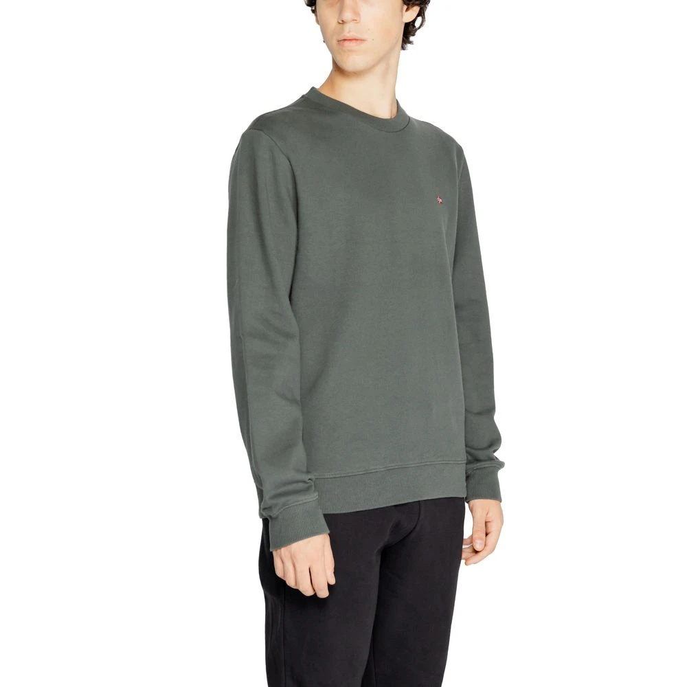 Napapijri Groene Katoenen Sweatshirt Herfst Winter Collectie Green Heren