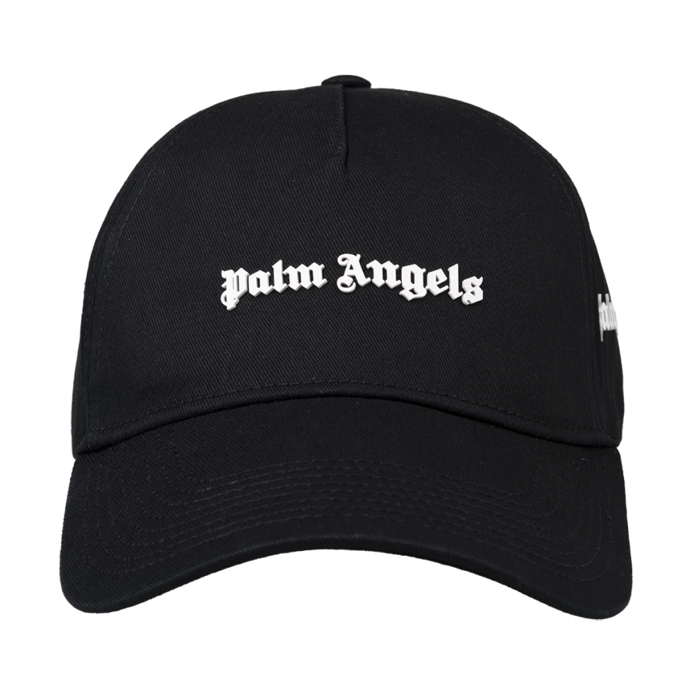 Palm Angels Zwarte Baseballpet met Logo Black Heren