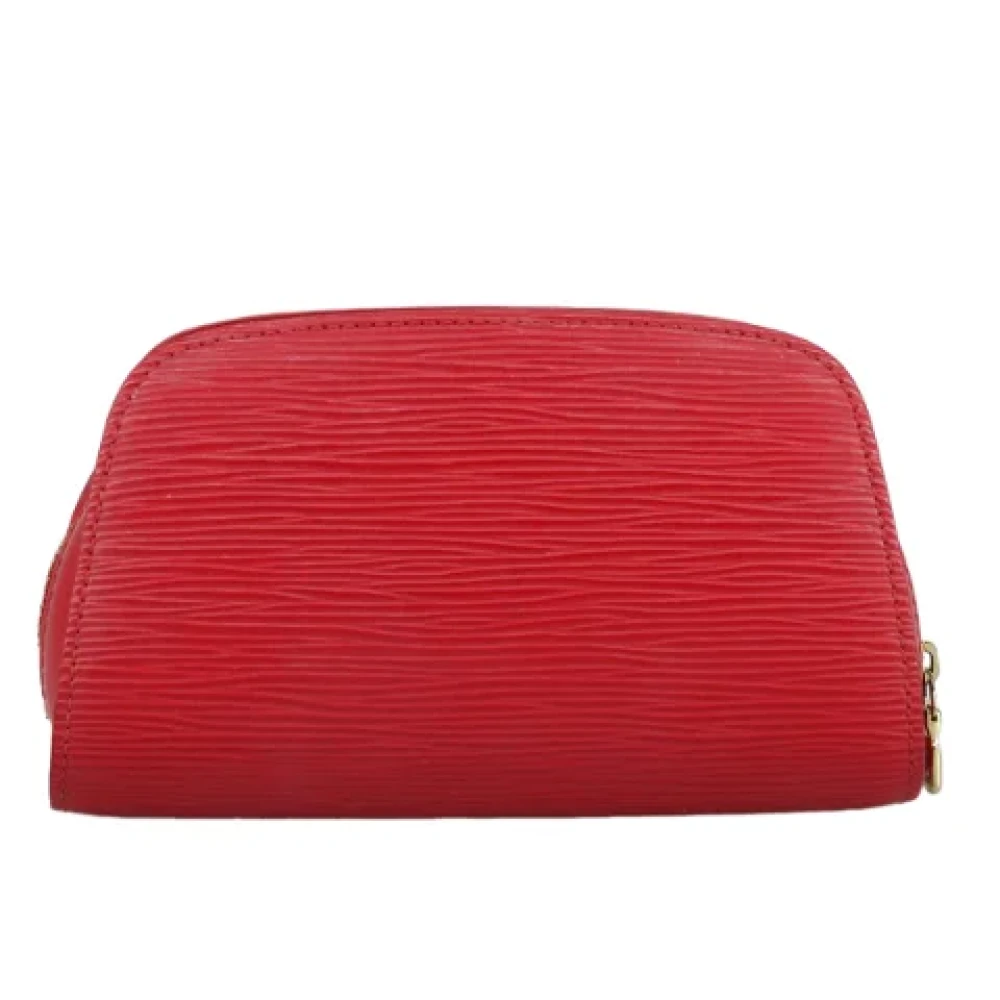 Louis Vuitton Vintage Pre-owned Leather pouches Red Dames