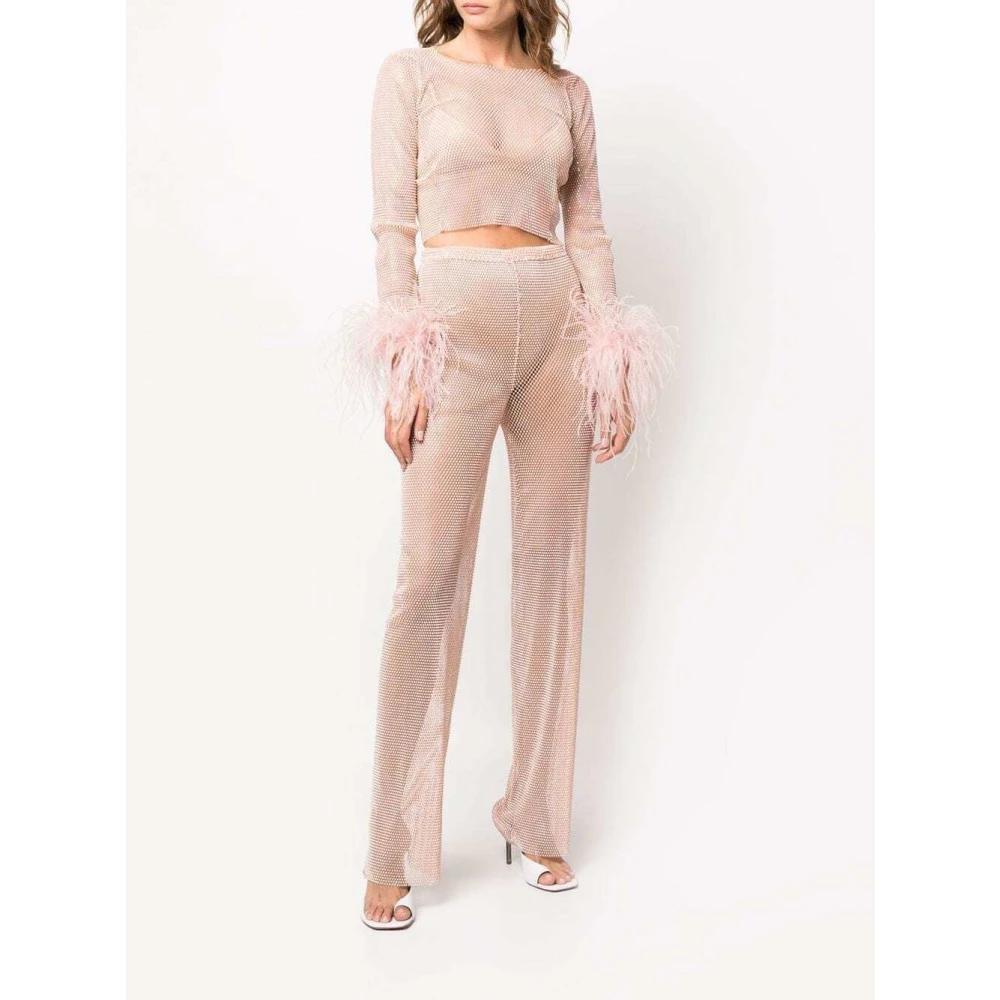 Santa Brands Wide Trousers Pink Dames