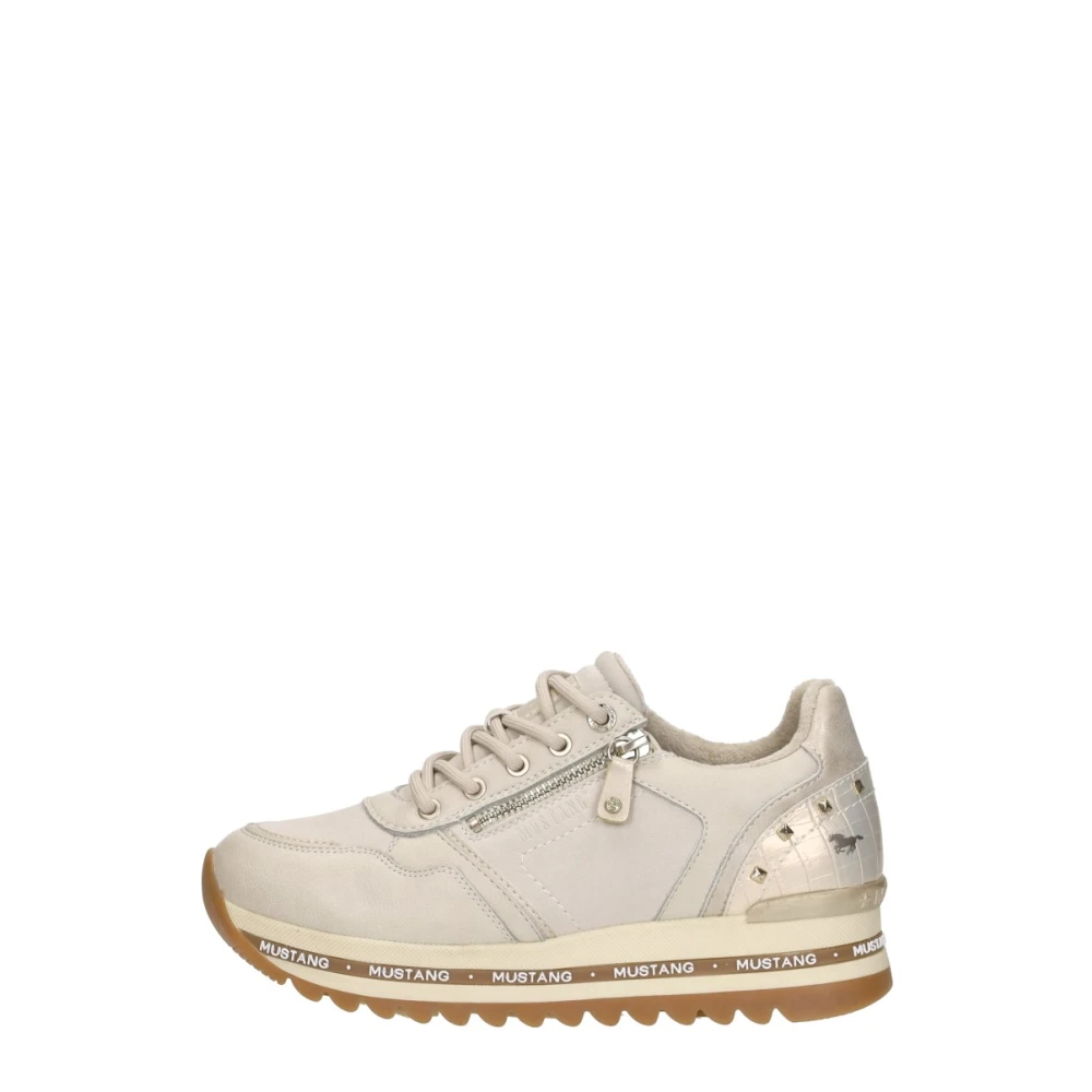 Mustang Lage Sneakers Dames Schoenen Grijs