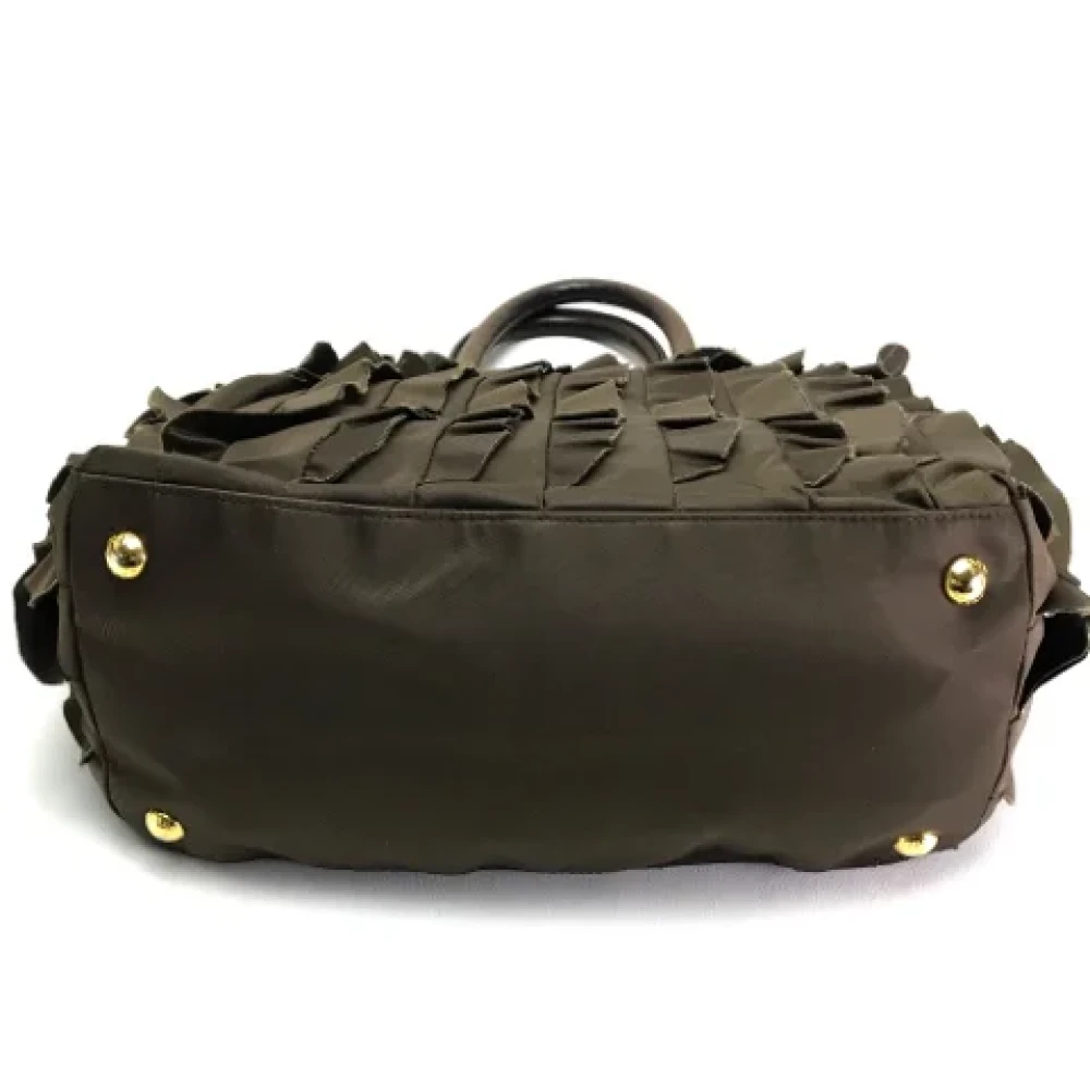 Prada Vintage Pre-owned Fabric prada-bags Brown Dames