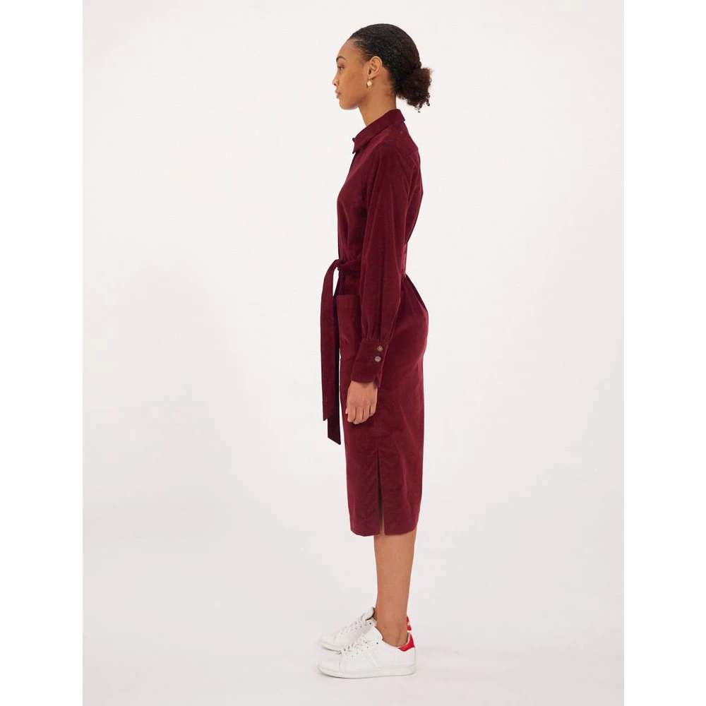 Ines De La Fressange Paris Pruimfluwelen Rosabella Jurk Red Dames