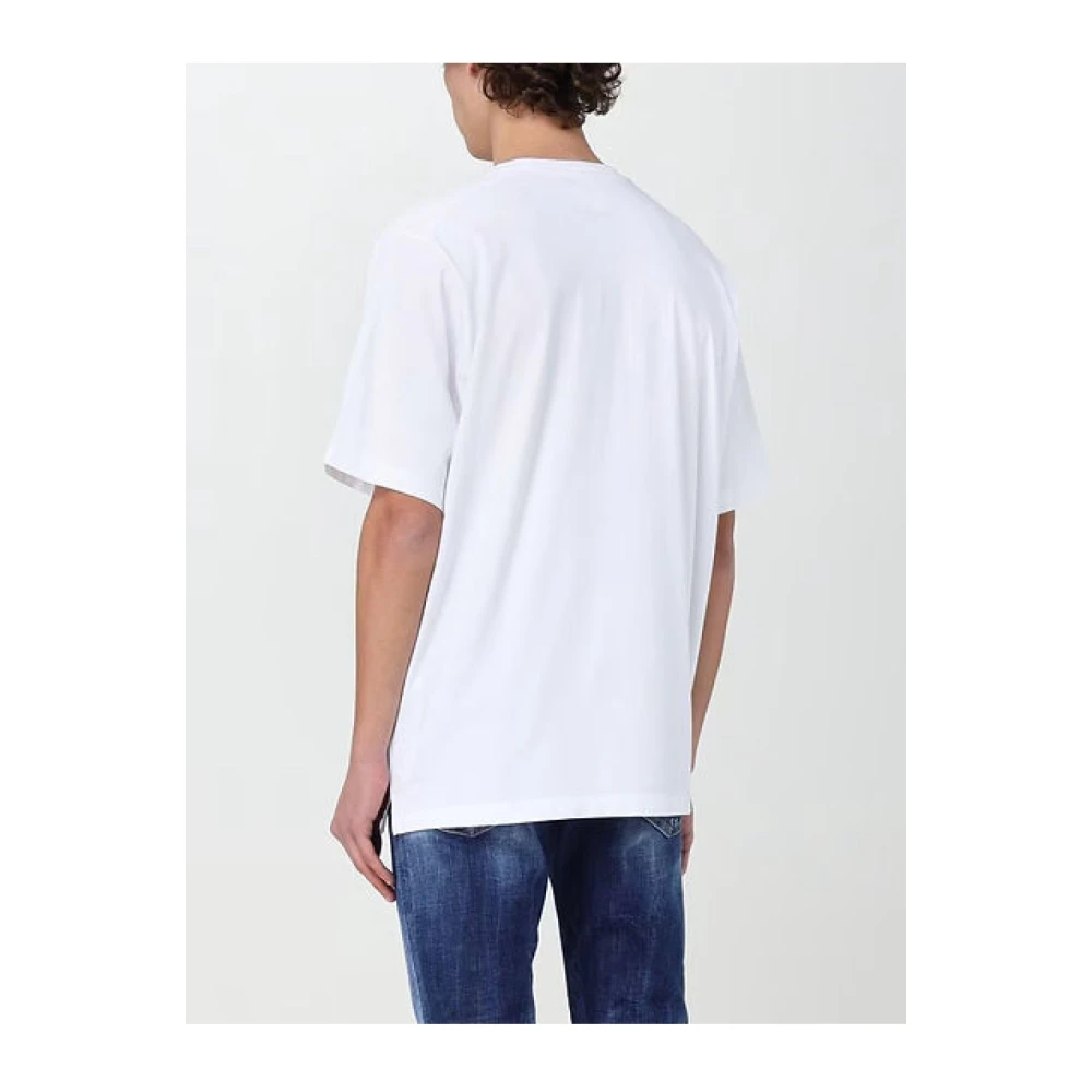 Dsquared2 Wit Katoenen T-shirt Korte Mouw White Heren