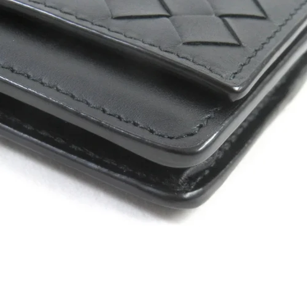 Bottega Veneta Vintage Pre-owned Leather wallets Black Dames