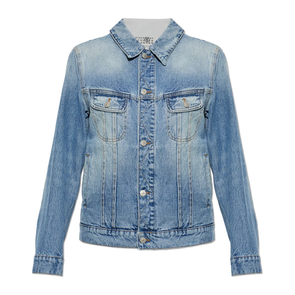 Mm6 Maison Margiela Damen Blau Jacken, Sgröße: