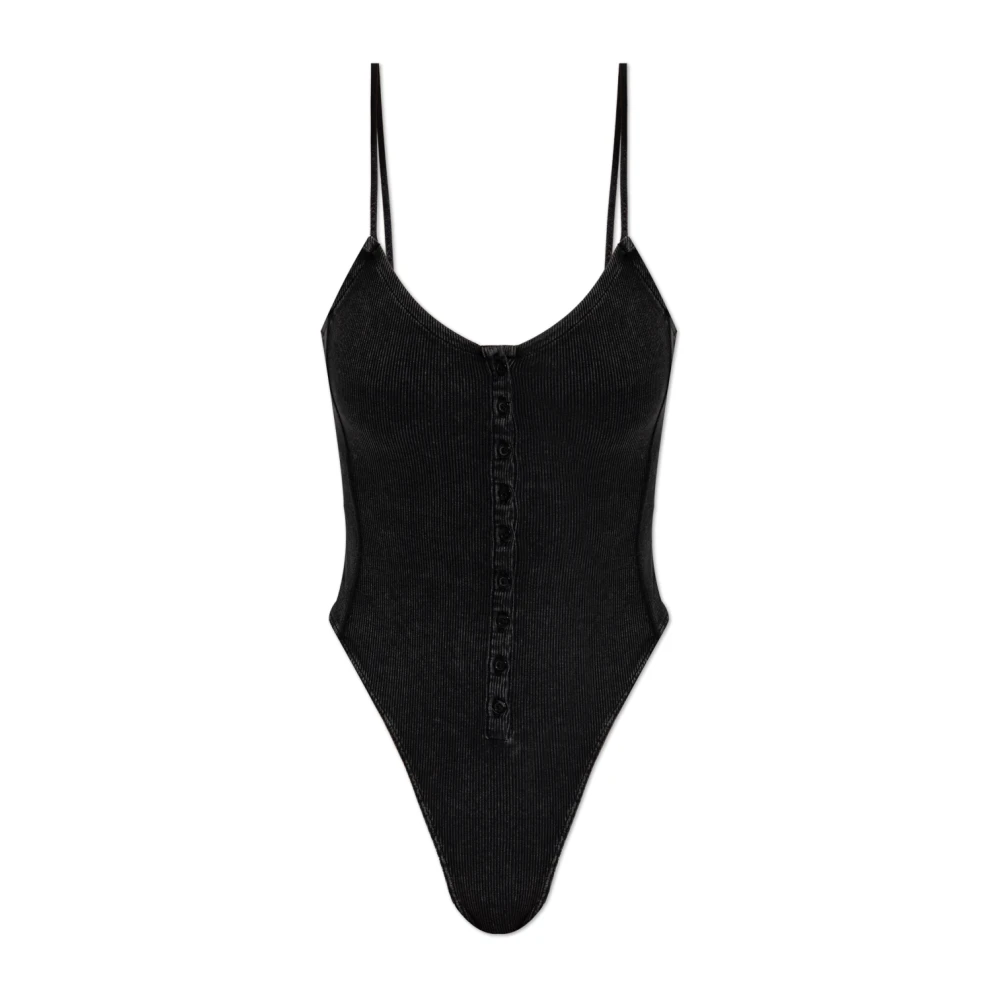 Diesel Vrouw Zwart Tops Dames, 2XS, T-Ley Bodysuit