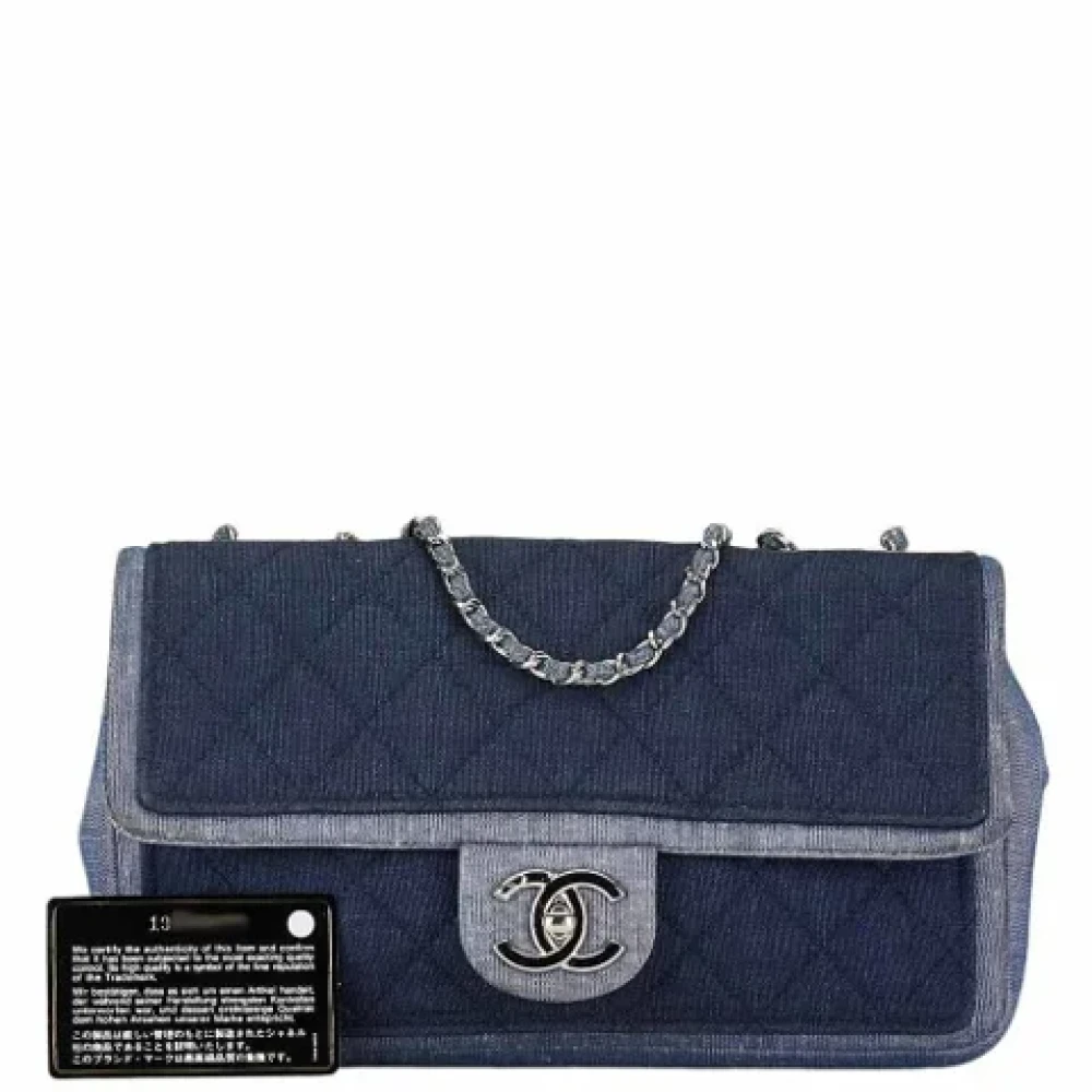 Chanel Vintage Pre-owned Denim chanel-bags Blue Dames