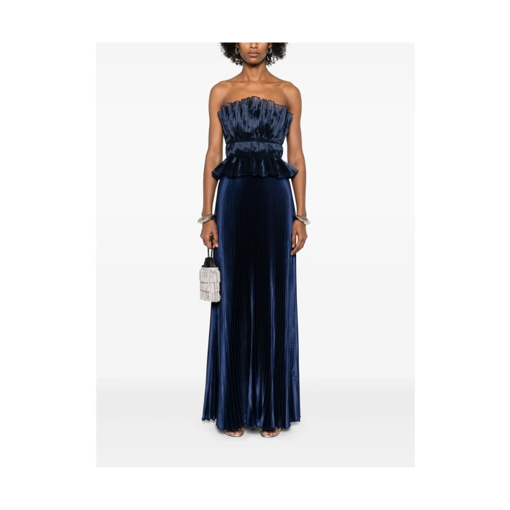L'idée Ocean Blue Gelaagde Jurk met Achterrits Sluiting Blue Dames