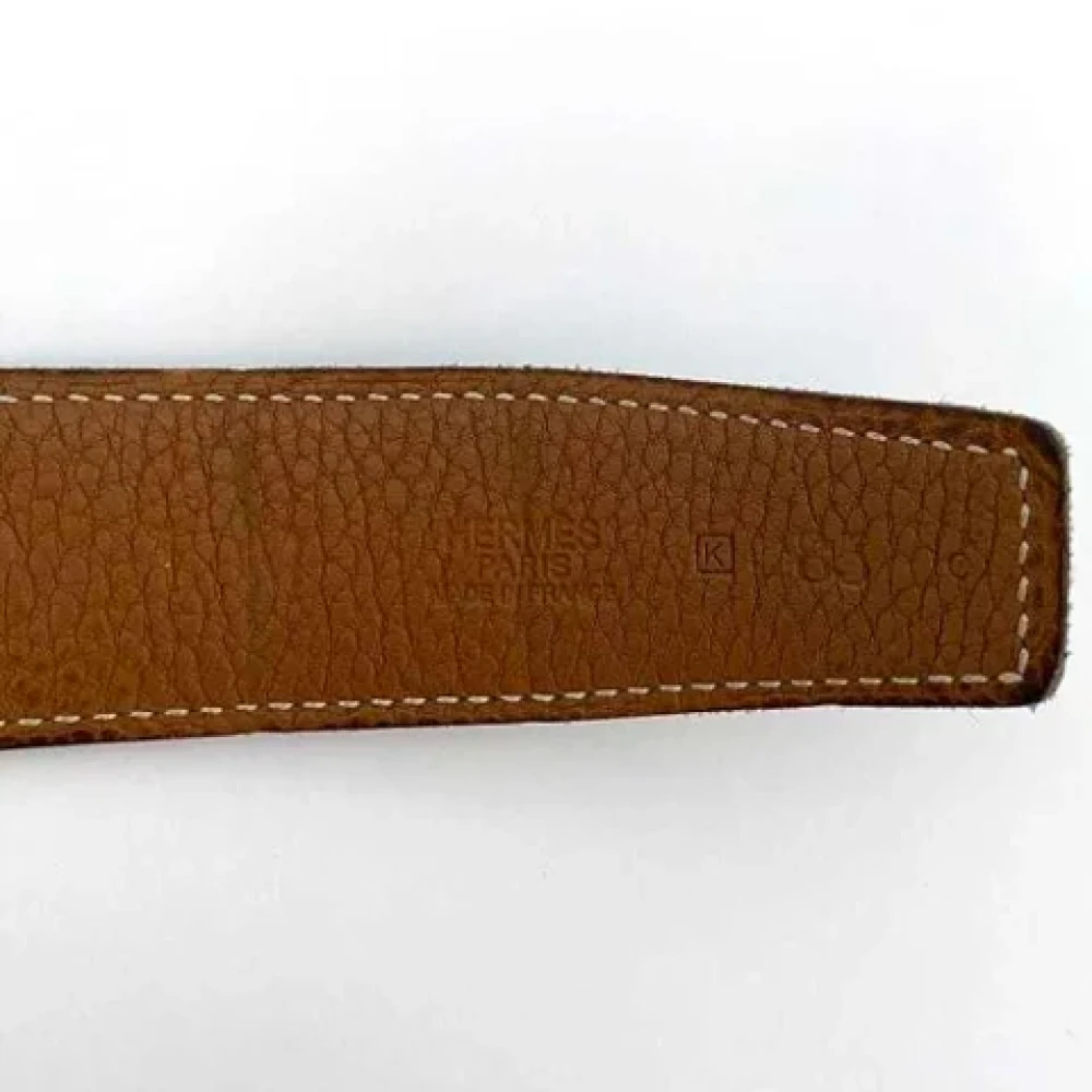 Hermès Vintage Pre-owned Leather belts Black Heren