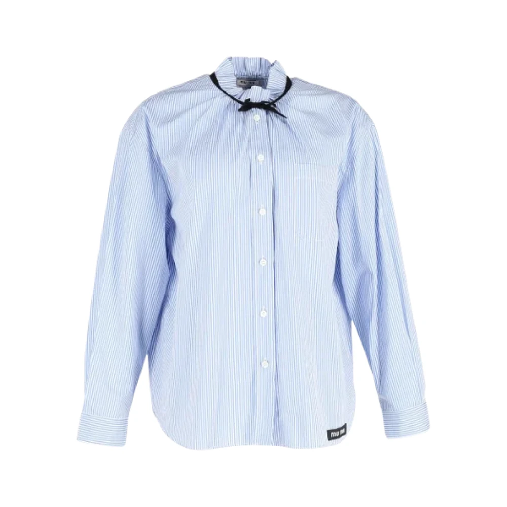 Miu Pre-owned Cotton tops Blue Dames