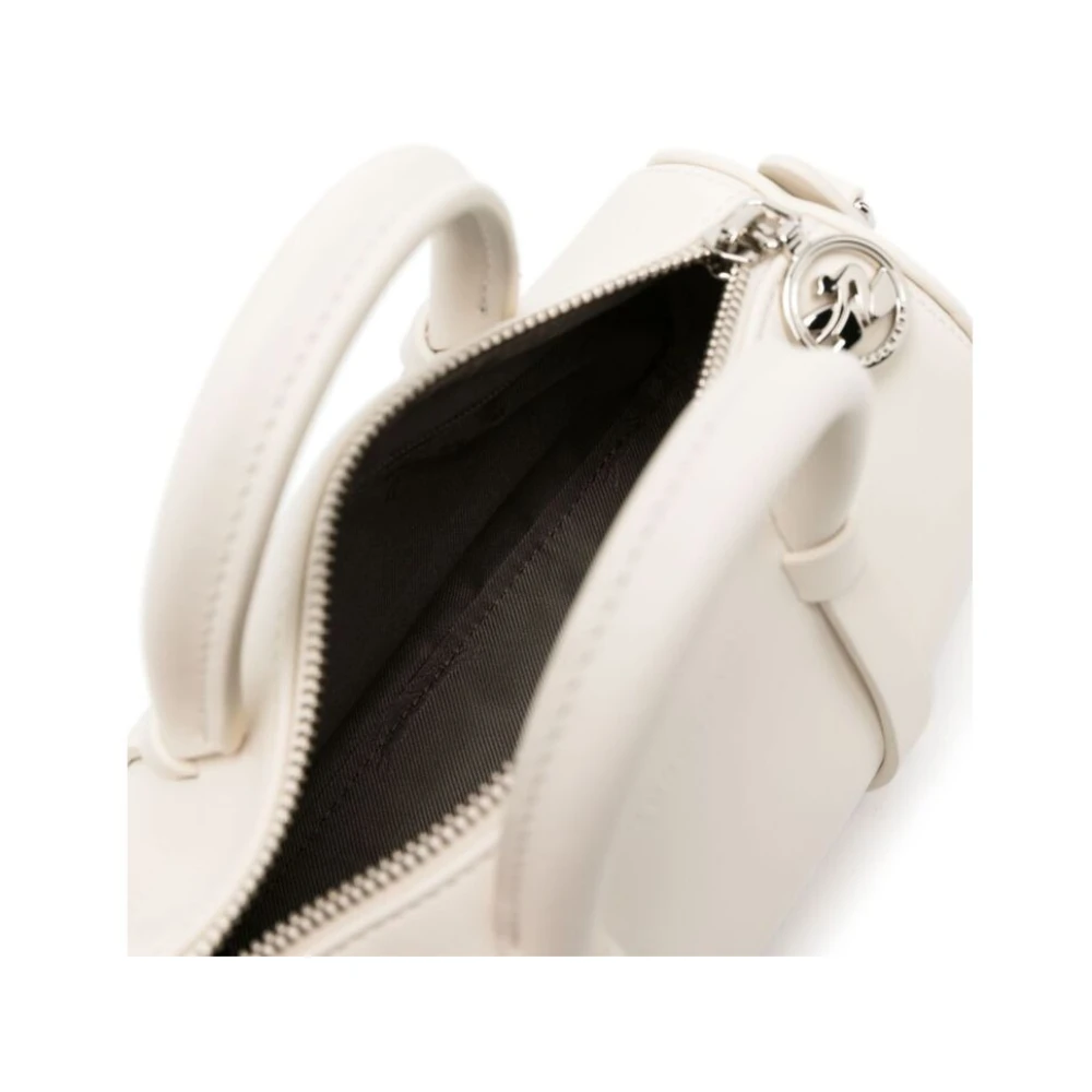 Longchamp Ecru Kalfsleren Schoudertas White Dames
