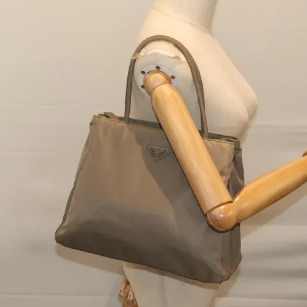 Prada Vintage Pre-owned Fabric prada-bags Gray Dames