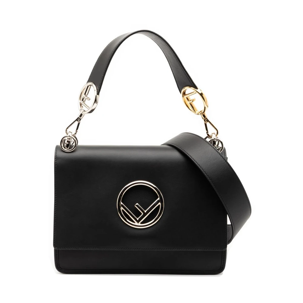 Fendi Vintage Women's Black Pre-Owned Stylish Leather Handbag