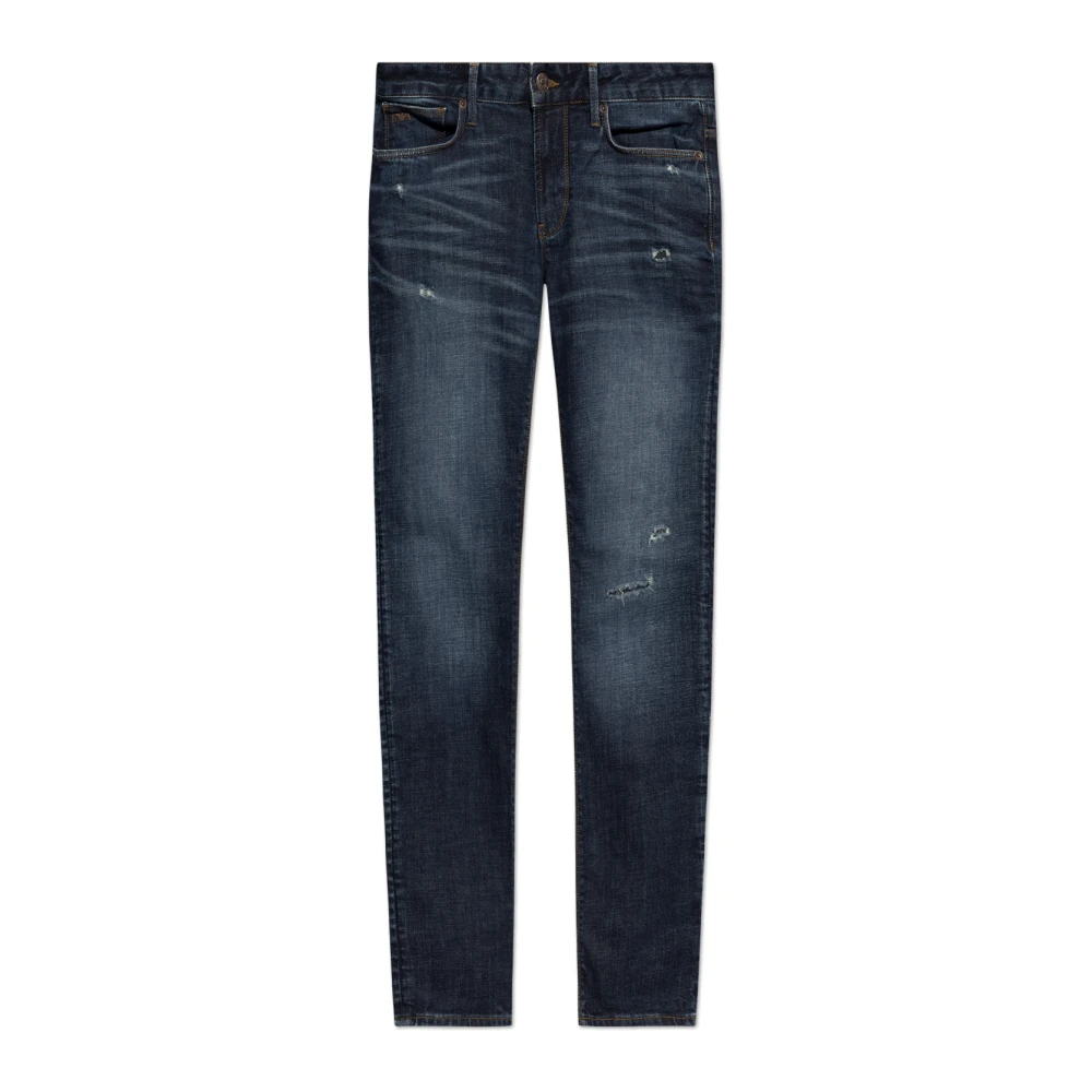 Emporio Armani Men's Blue Slim-Fit Jeans,, J06 Slim Fit Jeans W38