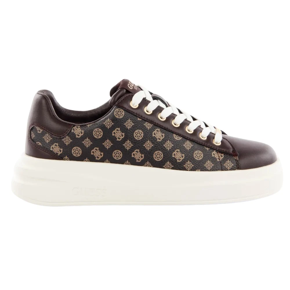Guess Elbina Basket Dames Schoenen Bruin