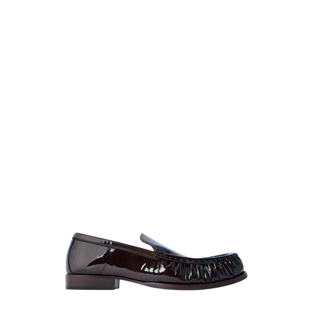 Dries Van Noten Patent Leather Loafers - Woman Loafers Brown Eu - 36 - Immagine 3