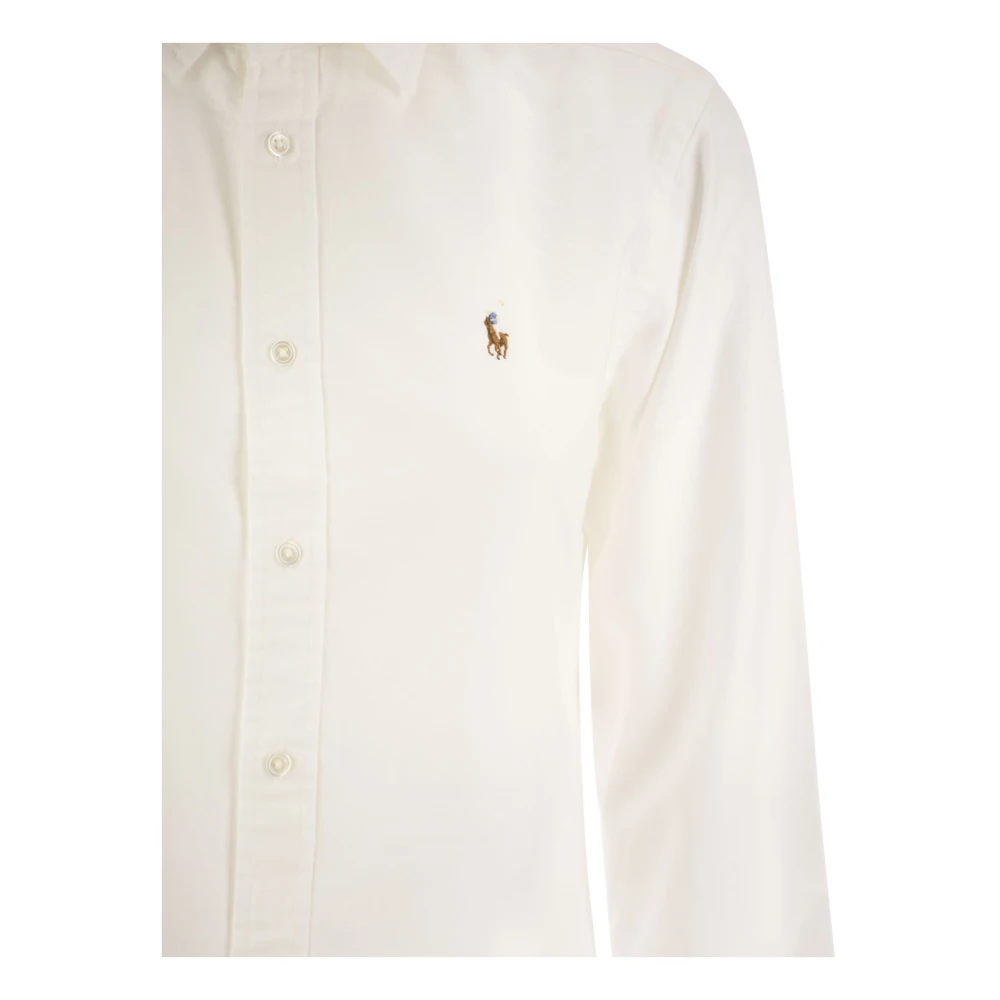 Ralph Lauren Klassieke Oxford Overhemd White Dames