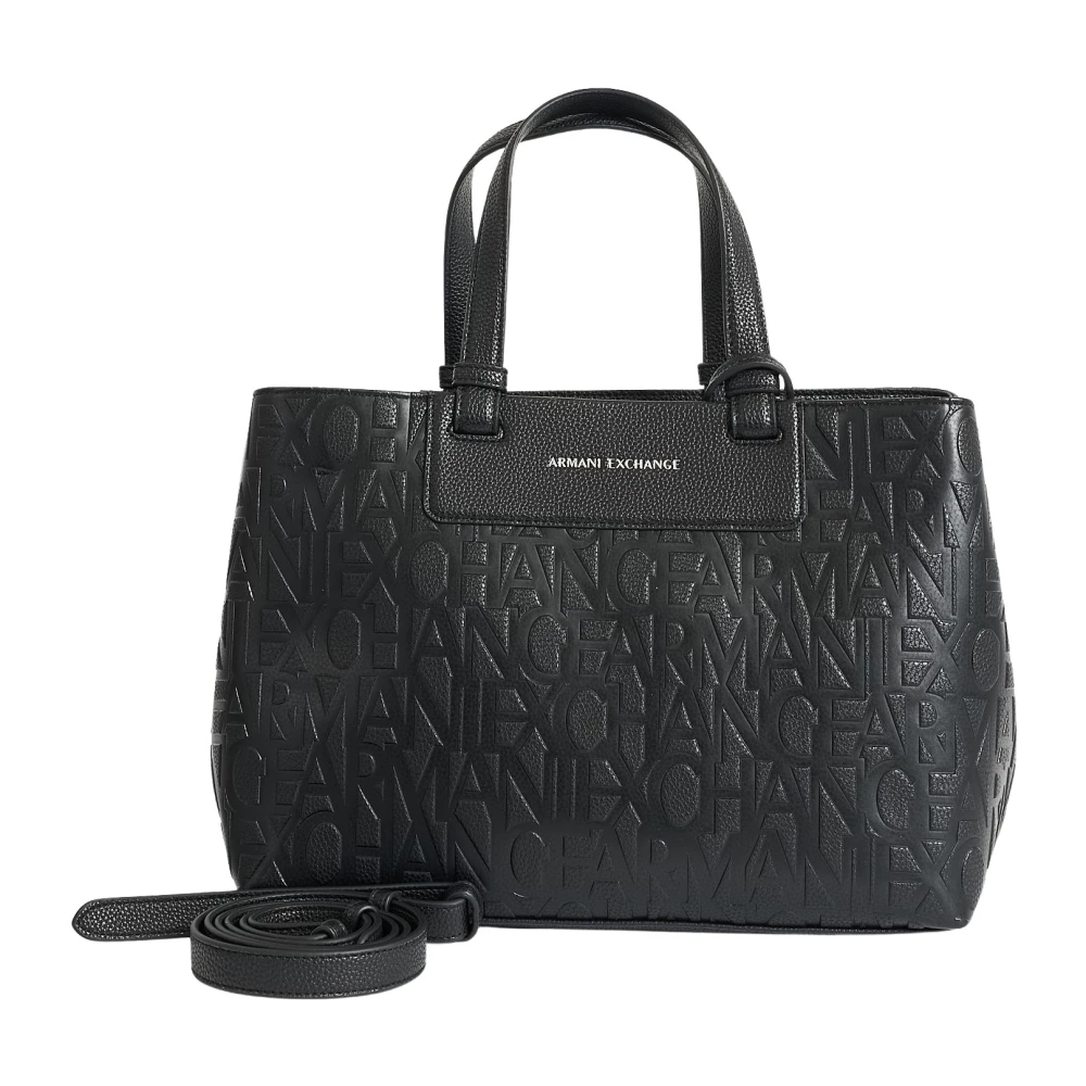 Armani Exchange Donna Nero Liz M Handbag - Immagine 3