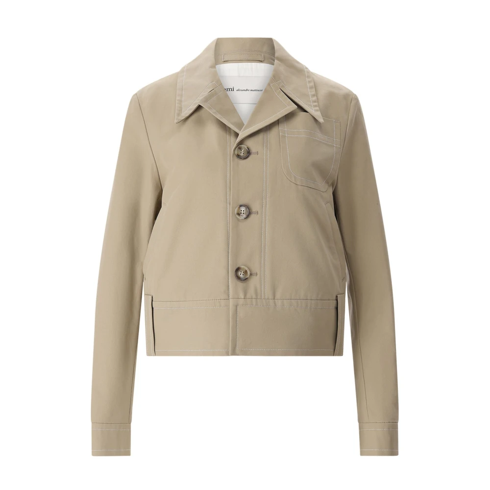 Ami Paris Donna Beige Giacche, Xs, New,