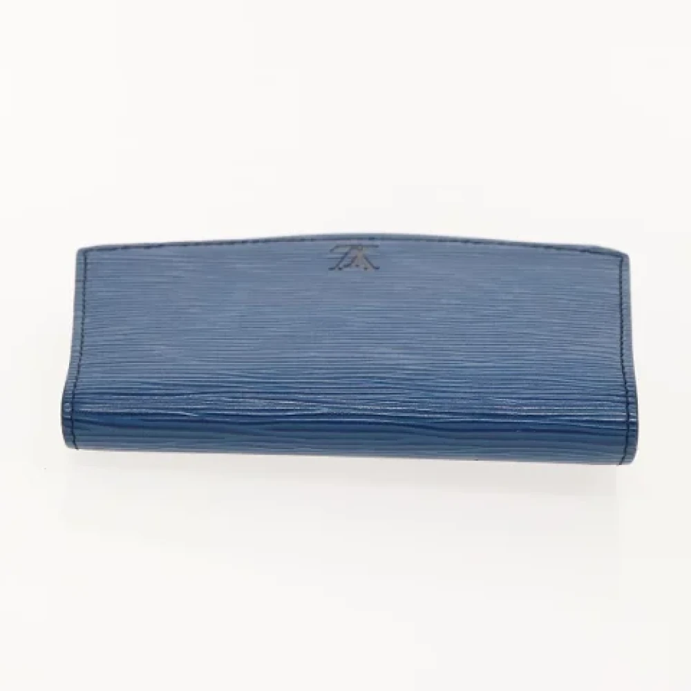 Louis Vuitton Vintage Pre-owned Leather pouches Blue Dames
