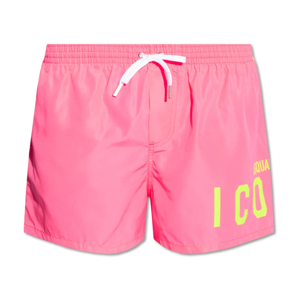 Dsquared2 Zwembroek met logo Pink Heren