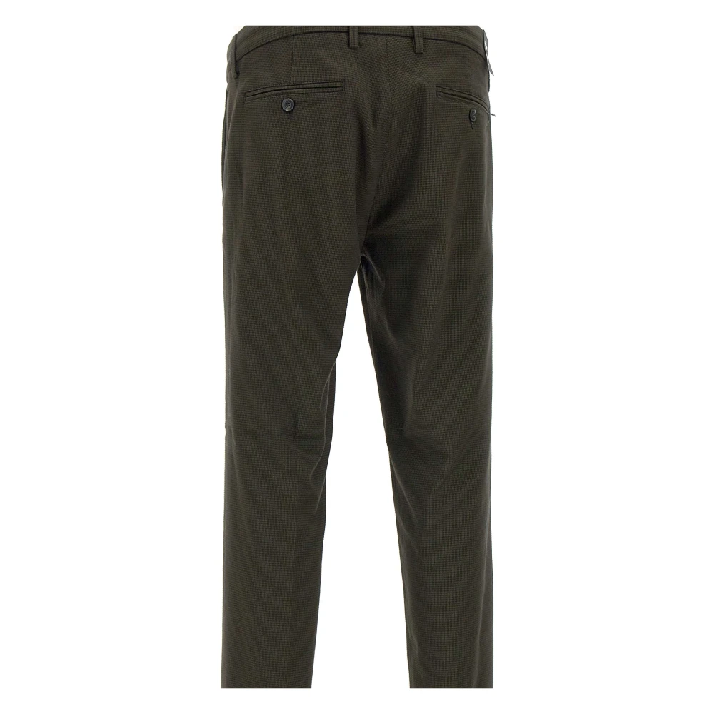 Re-Hash Bruine Houndstooth Slim Fit Broek Brown Heren