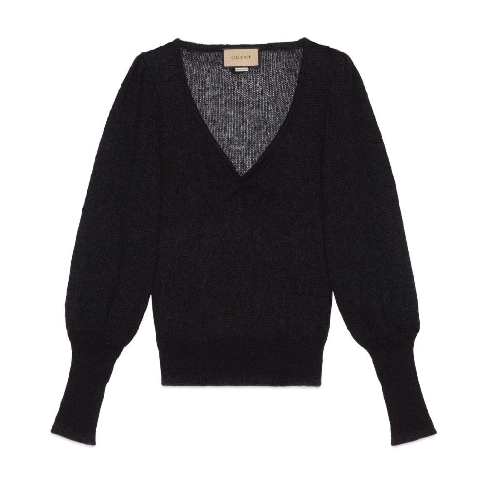 Gucci V-hals Knitwear Black Dames