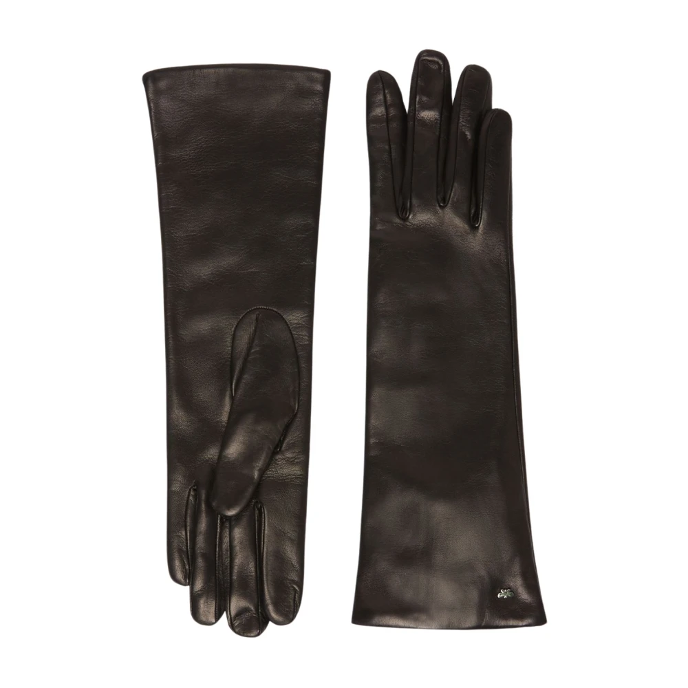 Max Mara Weekend Vlinder Leren Handschoenen Brown Dames