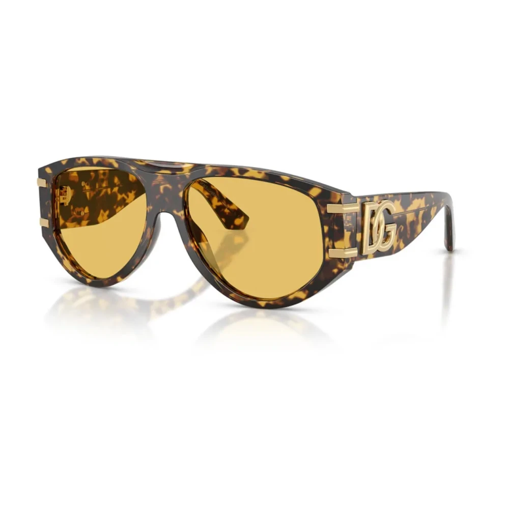 Dolce & Gabbana Women's Brown Stylish Sunglasses With Yellow Lenses - Sunglasses - 57 Mm - Accessories