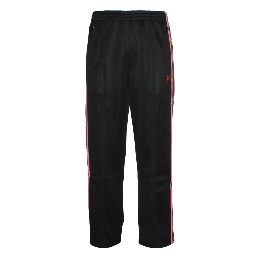 Needles Zwarte elastische taillebroek met trekkoord Black Heren