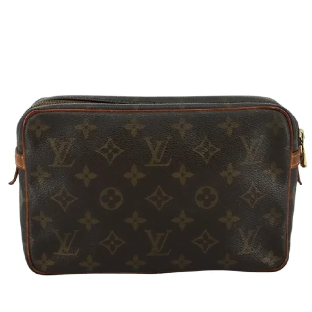 Louis Vuitton Vintage Pre-owned Canvas clutches Brown Dames