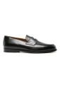 black-leather-penny-loafers