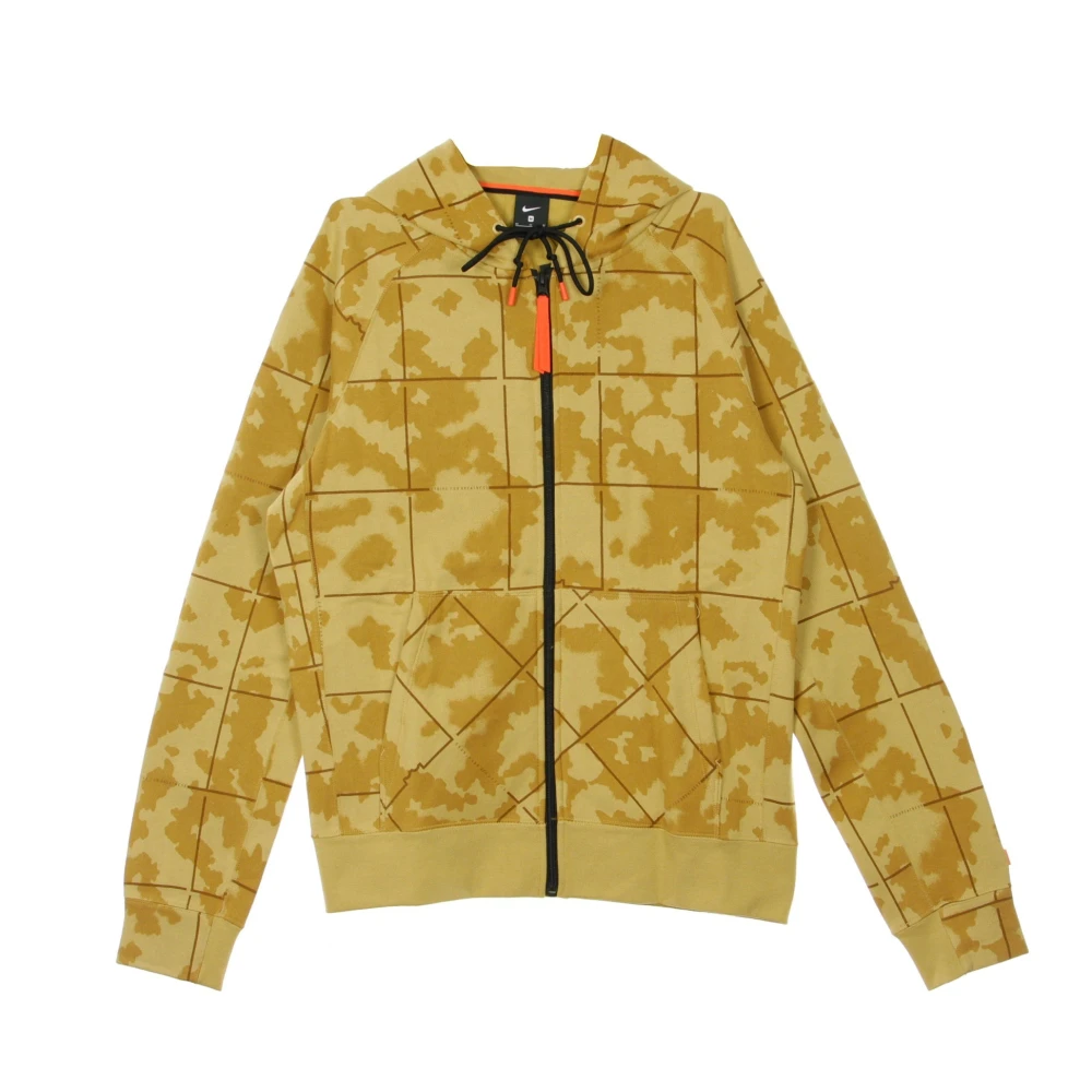 Nike LeBron Hoodie met ritssluiting Yellow Heren