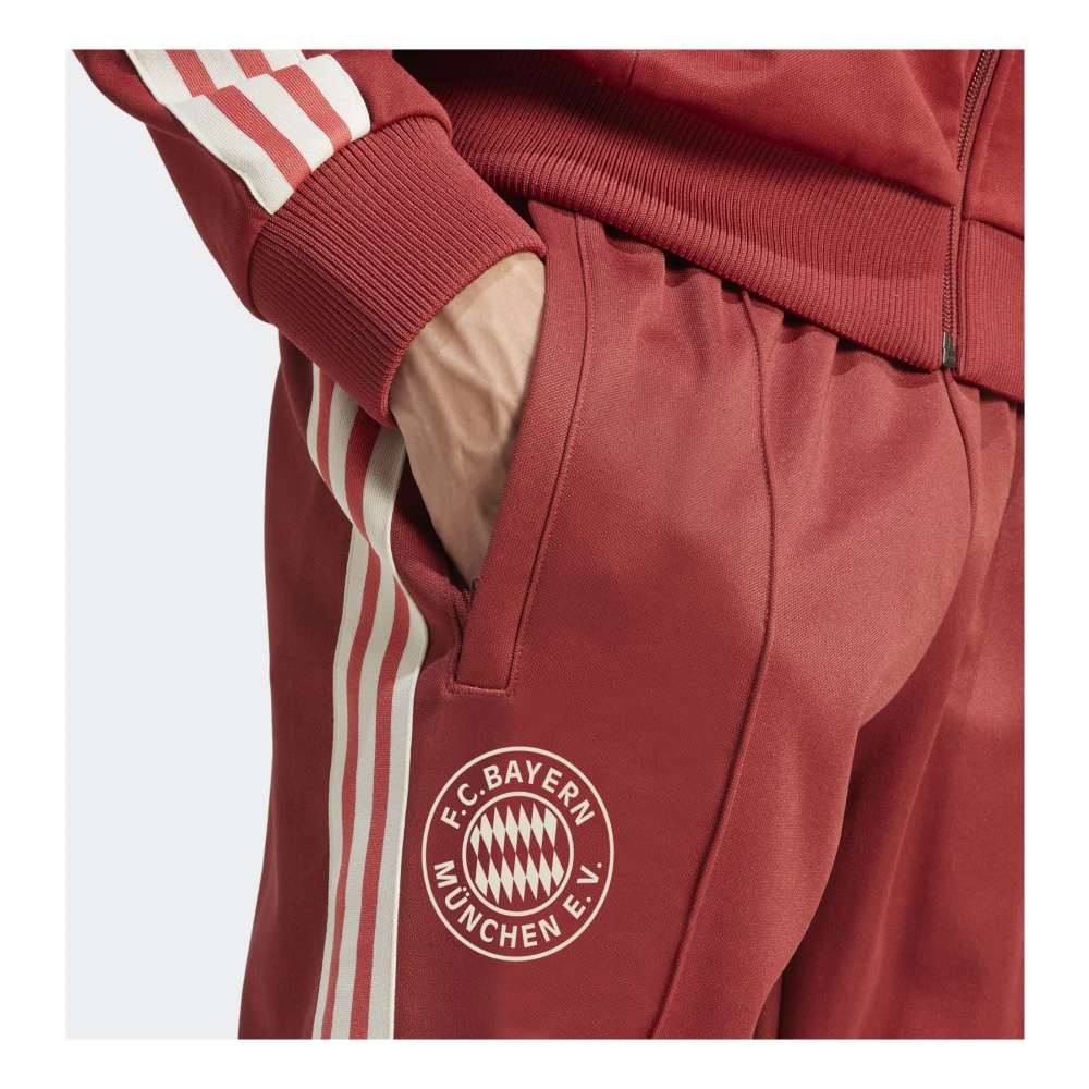Adidas Bayern Beckenbauer Track Pant Red Heren