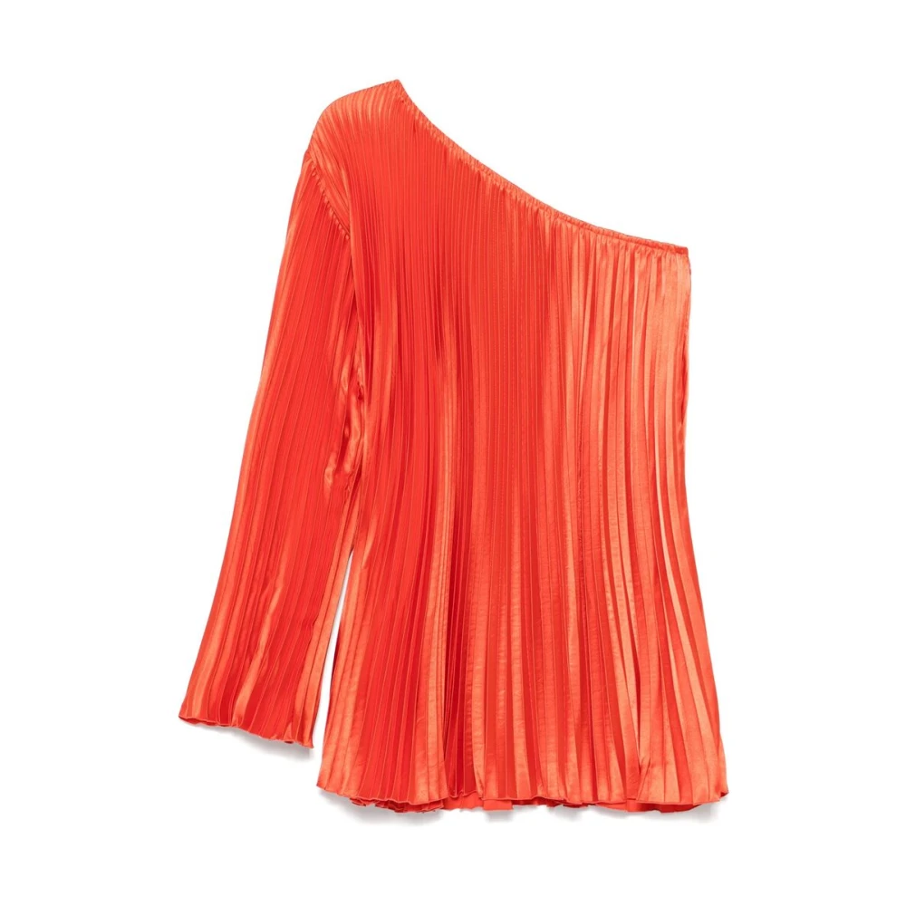 L'idée Wortel Oranje Asymmetrische Hals Jurk Orange Dames