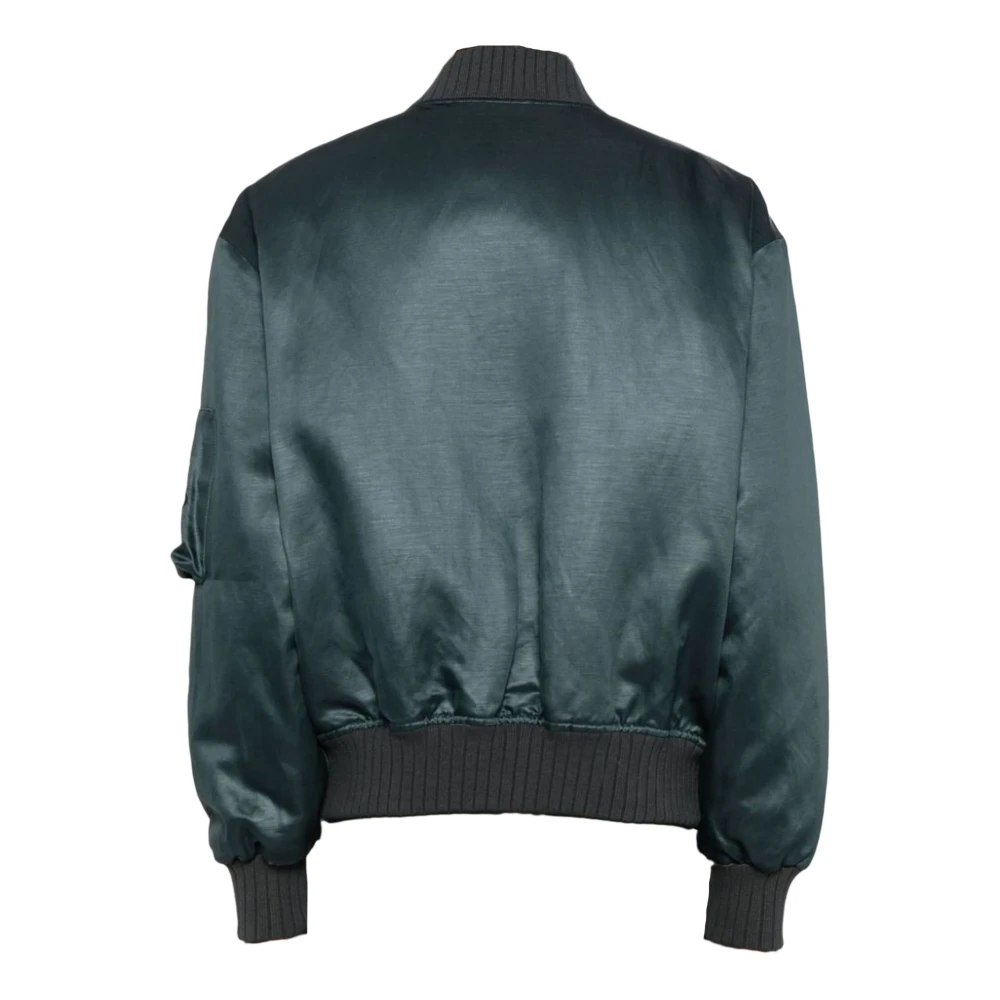 Vivienne Westwood Blauwe Bomberjack met Geribbelde Kraag Blue Heren