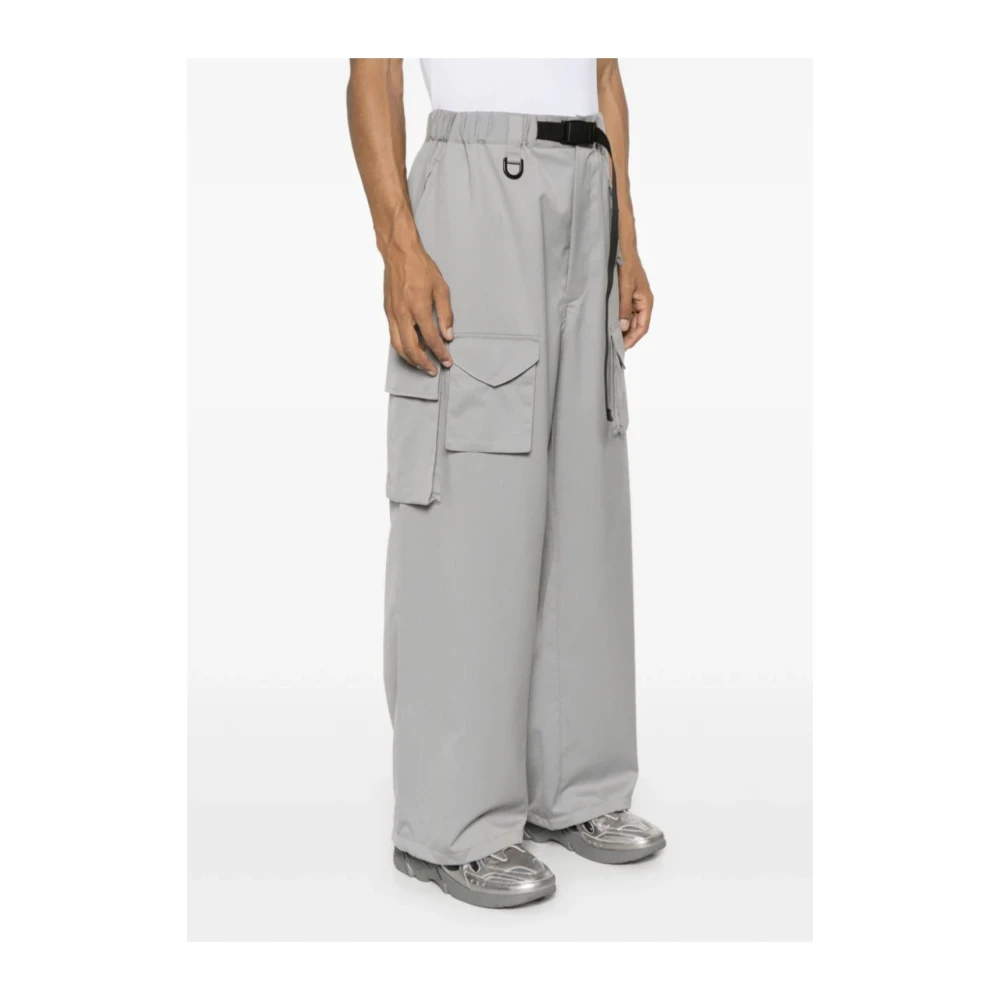 Y-3 Grijze Cargo Broek Gray Heren
