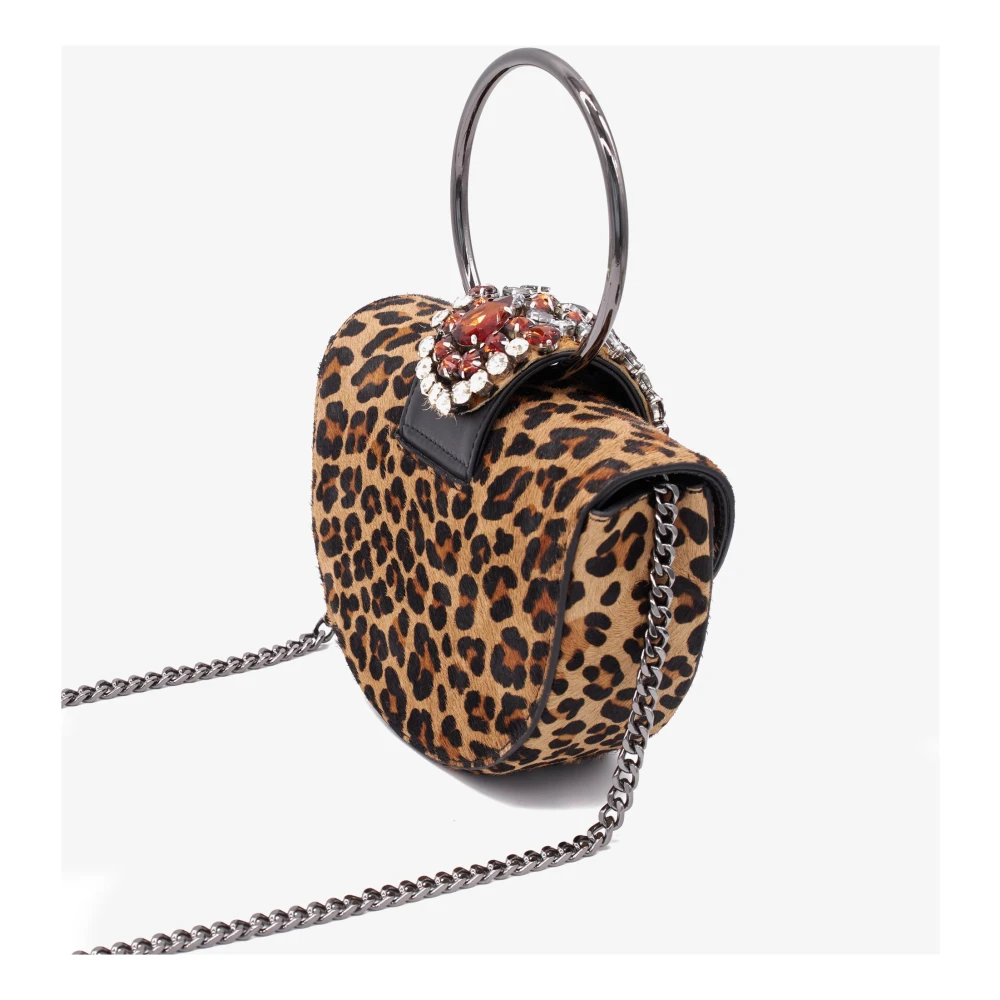 Alma en Pena Maan Clutch Tas Brown Dames