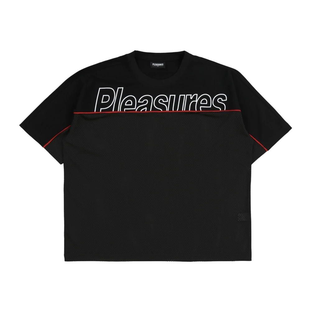 Pleasures Zwart Reveal Mesh T-Shirt Black Heren