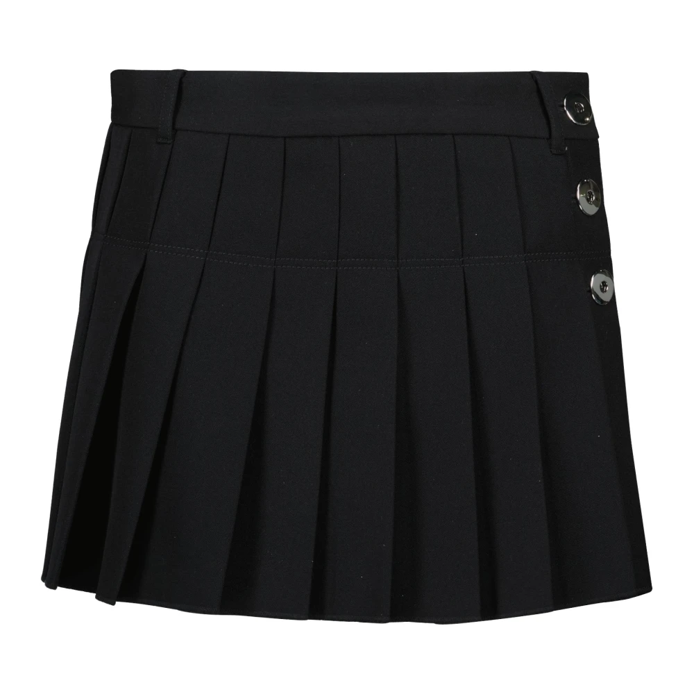 Rabanne Women's Black Wool Mini Skirt