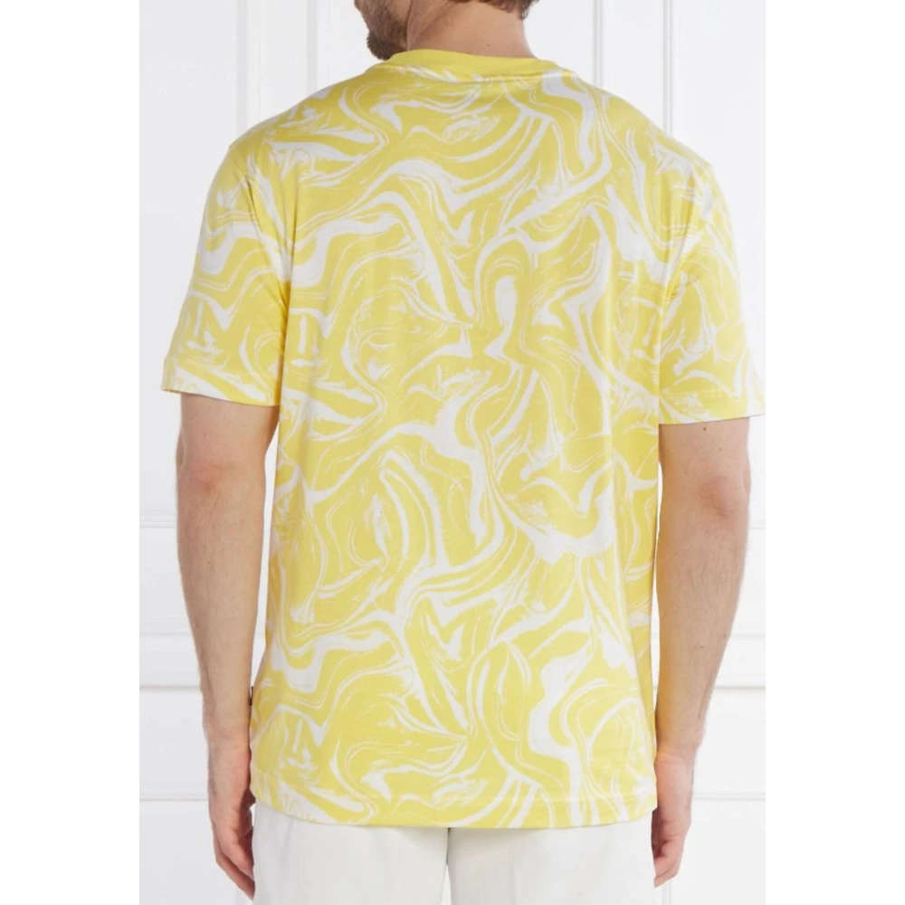 Hugo Boss Ocean Blue Heren T-shirt Yellow Heren