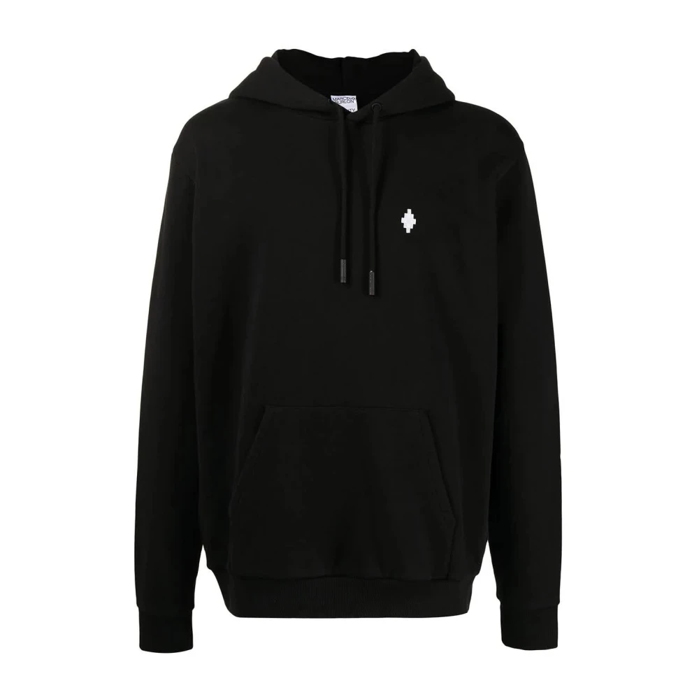 Marcelo Burlon Zwart Wit Cross Hoodie Black Heren